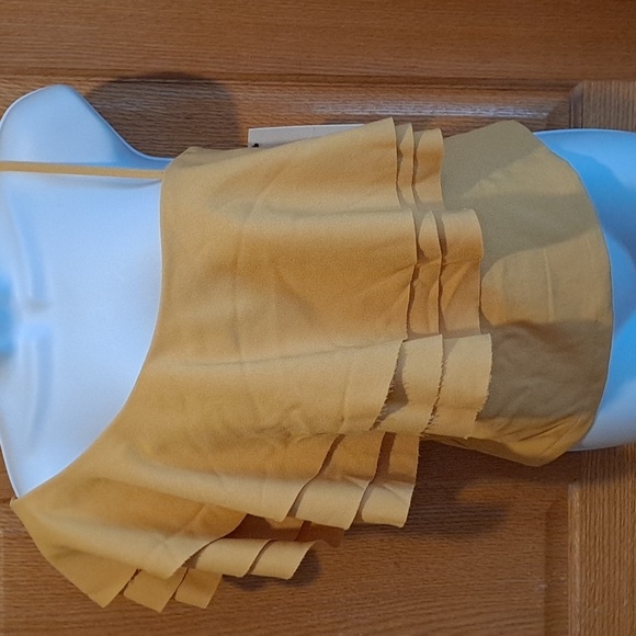 NWT Anthropologie Bishop + Young Sunflower Yellow One Sleeve Camisole Top - Picture 2 of 9